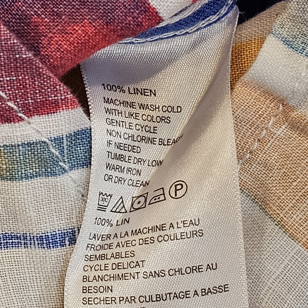 Tommy Bahama  Tommy Bahama Sunset Striped Breezer Long-Sleeve Linen Shirt Relax - Picture 8 of 15